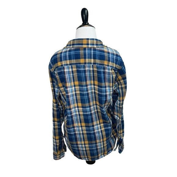 Lucky Brand Women's M Medium Button Down Shirt Flannel California Fit Plaid - Picture 4 of 6